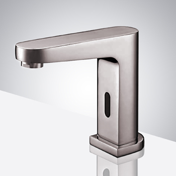 Gangang Automatic Faucet Square Body Touchless Sensor Waterfall Bathroom Sink